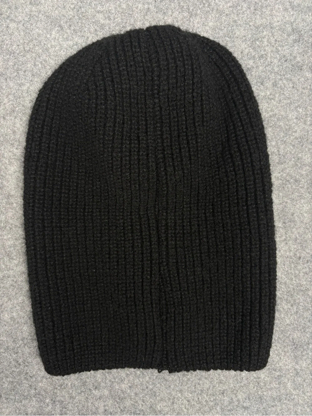Fxxkenfit Black Ribbed Knit Balaclava Ski Mask Beanie